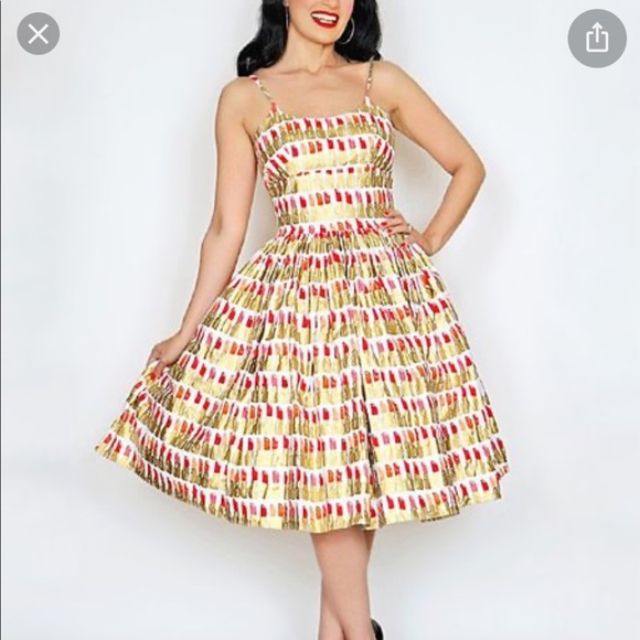 Bernie Dexter Dresses & Skirts - BERNIE DEXTER CHELSEA LIPSTICK PIN UP DRESS, RARE!!! XS